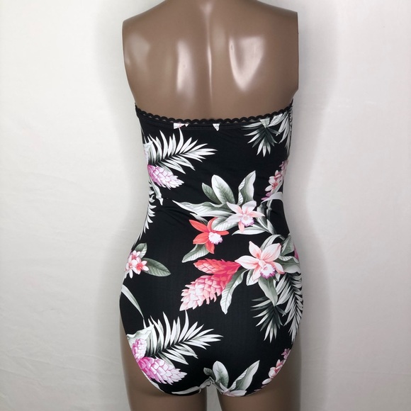 NWT Tommy Bahama Bandeau Ginger Flowers Swimsuit - Picture 3 of 3